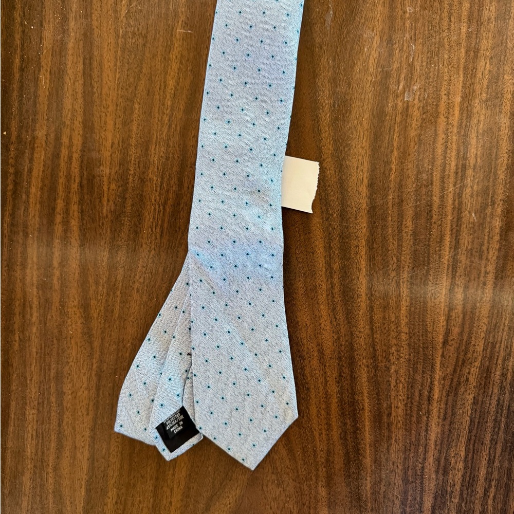 Calvin Klein Sky Blue Dotted Tie